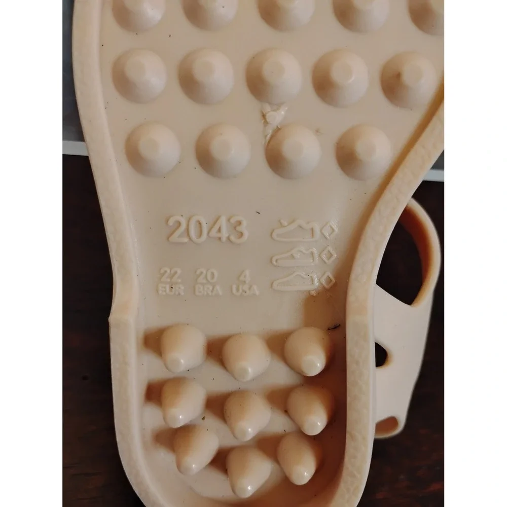 Kids Peach Jelly Fisherman Sandals Size 4 Adjustable Buckle Strap Retro PVC